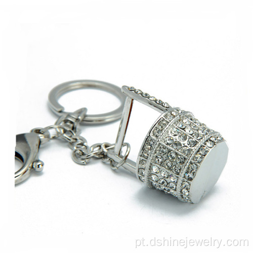 Chaveiro de Metal personalizado strass personalizado chaveiros